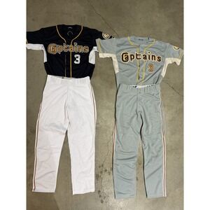 Captains Baseball Uniform Set L Home Away Jersey Pants Defunct League #3